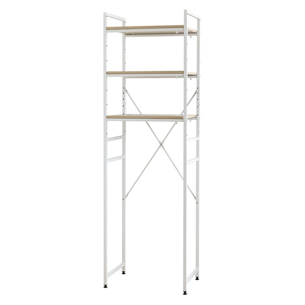 冷蔵庫ラック キッチン 台所 ラック 幅55〜75cm ホワイト 幅調整可 伸縮式 オープンラック キッチン 整理 収納 整理 収納 家具 隙間整理 収納 組立品 白 スペースを広げる冷蔵庫収納ラック ホワイト 調整可能なサイズで 白 送料無料の通販は 8,934円