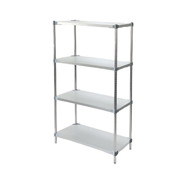 金属 スチール ラック 約幅60×奥行35×高さ150cm 4段 シルバー 日本製 国産 PROFACE プロフェイス ガルバリウム フリーラック 組立式