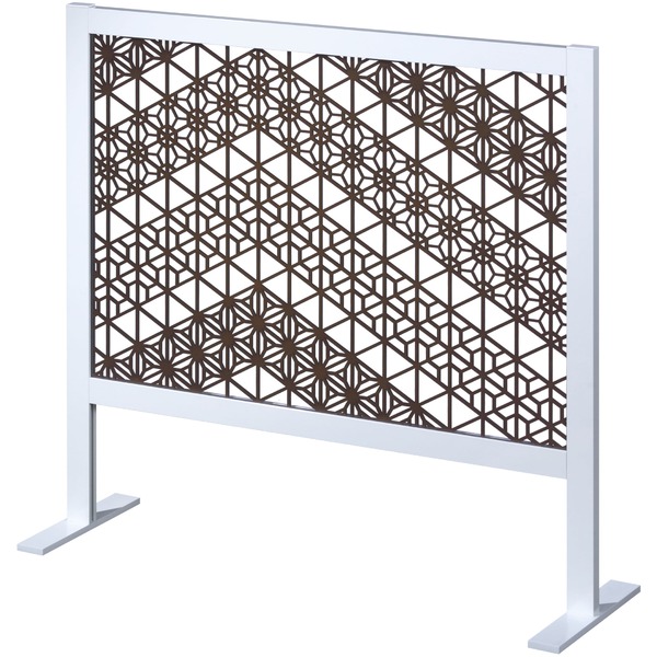組子柄パーテーション UG-93+UGW-20 組立式 伝統工芸の美を再現 レーザーで彫り込まれた組子柄パーテーションが魅せるUG-93+UGW-20 組立式の奇跡 送料無料の通販は