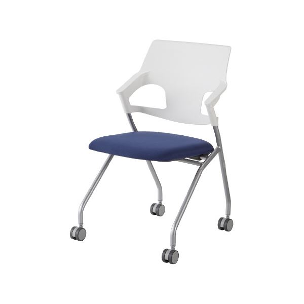 ダイセン 会議イス JCX-WNV ネイビー 快適な会議空間を演出するネイビーブルーのチェア 送料無料の通販は 23,957円