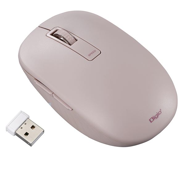 Digio2 無線 静音マウス 5ボタン/BlueLED [h34] MUS-RKF218P ピンク 静かな操作に集中できる、高さ34mmのワイヤレスマウス 5つのボタンと青色LEDを搭載し、快適な操作性を実現 ピンクカラーで女性にもおすすめ 送料無料の通販は 4,992円