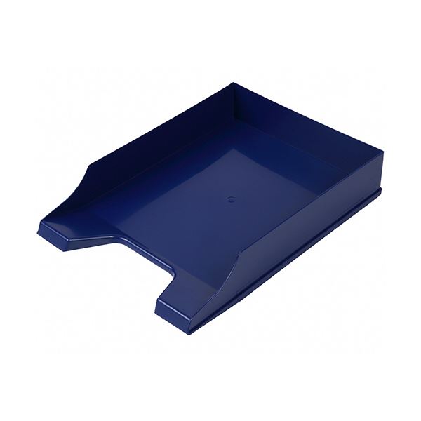 (まとめ）伊藤忠リーテイルリンク レタートレーA4タテ ブルー QTBU638 1個【×15セット】 青 送料無料の通販は