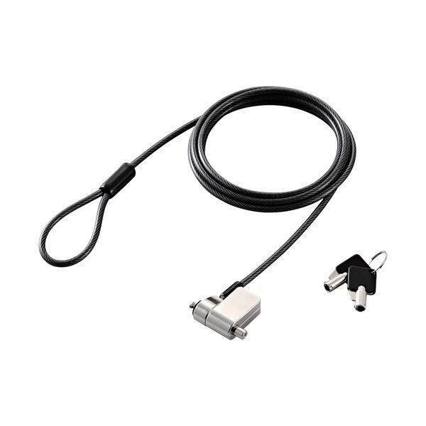 セキュリティワイヤー マルチスロット対応 シリンダー錠 プッシュロック方式 統一キー タイプA TESL704ES1 1個 送料無料の通販は