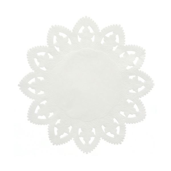 （まとめ） シモジマ SWANレースペーパー 丸型 (円形 ラウンド) 7号 #004716007 1セット（500枚：100枚×5パック） 【×3セット】 送料無料の通販は