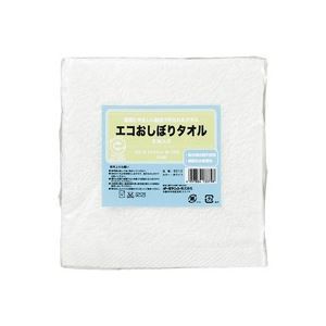（まとめ）オーミケンシ エコおしぼりタオル5枚セット ホワイト9512【×3セット】 白 送料無料の通販は