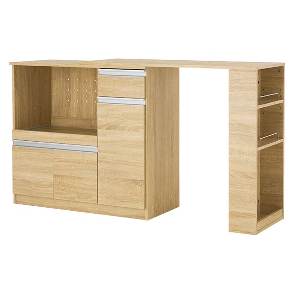 萩原(Hagihara) ドレッサー ロータイプ 伸縮 グレー RD1627GY ホワイト