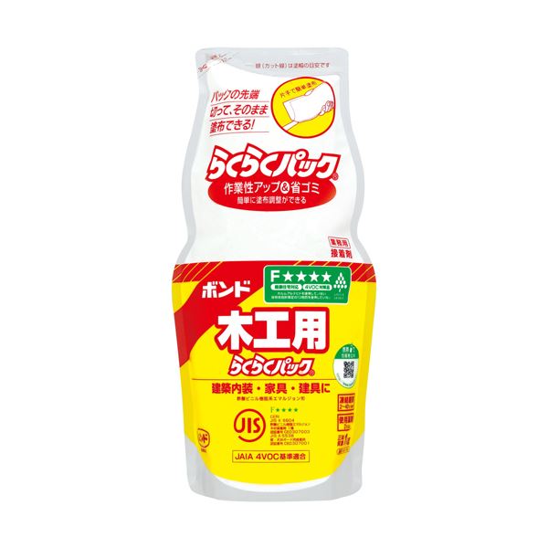 (まとめ) ボンド #40168 木工用 らくらくパック 1kg 【×5セット】 木工のプロも絶賛 手軽に使える木工用ボンドが1kgのらくらくパックでお得に 5セットでお買い得 送料無料の通販は 5,589円