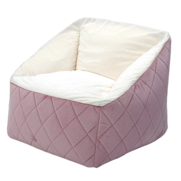 ビーズソファ ピンク 肘付き 日本製 国産 ダイヤキルト仕様 リビング 1人掛けソファー 至福のくつろぎを味わえる、ふんわりとした肘掛けが付いたピンクのビーズソファ 送料無料の通販は 17,149円