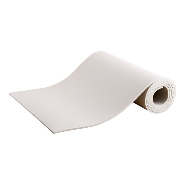 継ぎ目がないPVCロールマット スリムロング(約110×500cm) アイボリー 乳白色 送料無料の通販は 28,764円