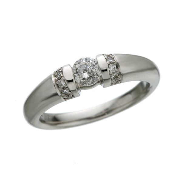 ダイヤ リング パヴェリング 0.28ct プラチナ ダイヤモンド 指輪 幅広