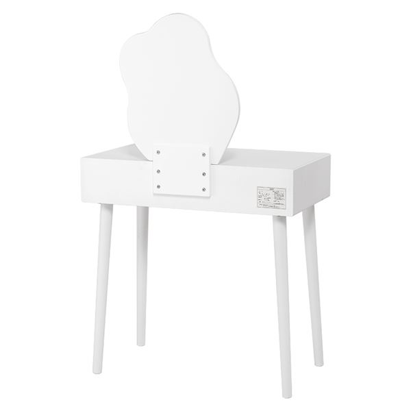 ドレッサー 約幅75×奥行48×高さ123.5cm ホワイト お客様組立品 白の