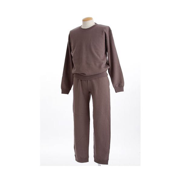 スウェット 上下 セット XLサイズ チャコール 裏パイル 綿 ポケット ウエスト紐付 トレーナー パンツ スポーツ ルームウェア 送料無料