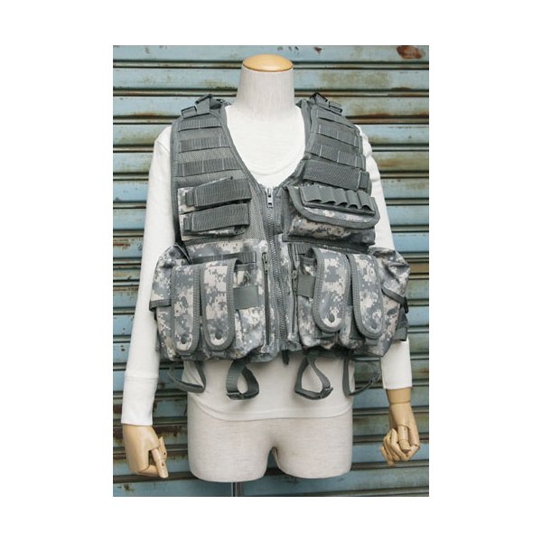 タクティカル ベスト フリーサイズ ポケット付き WE STROOPER W/G JV021NN ACU レプリカ ミリタリーウェア 軍モノ タクティカル ベスト フリーサイズ ポケット付き WE STROOPER W/G