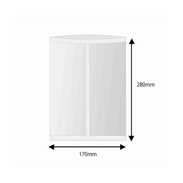 シモジマHEIKO ポリ袋 OPPパートコート袋 平袋#40 17-28 #0067609271セット（500枚：100枚×5パック）