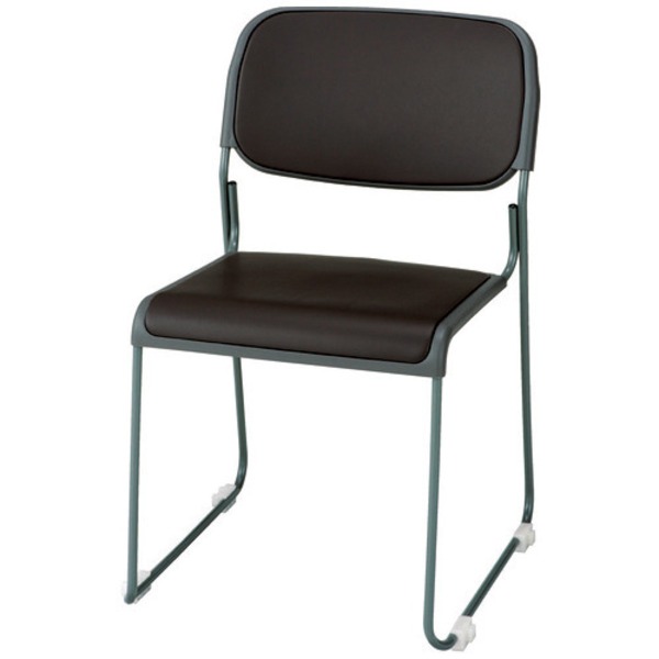 ジョインテックス 会議イス FRK-T2RL BR ブラウン 茶