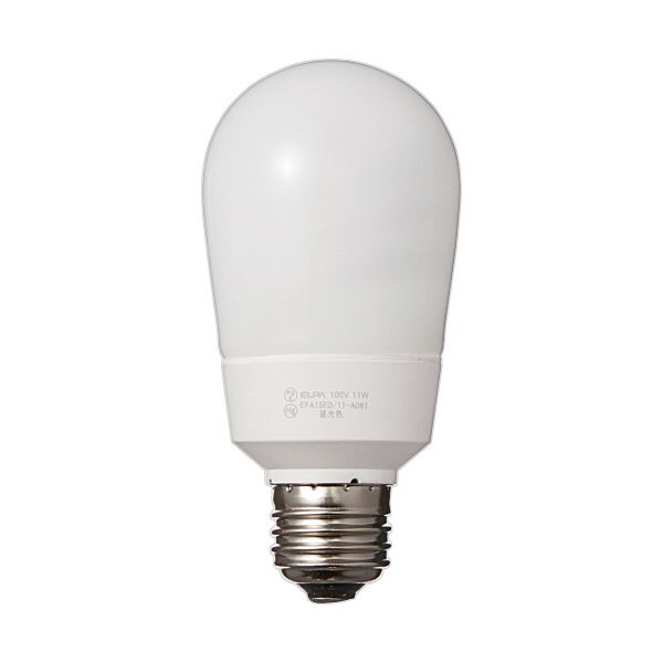 （まとめ） 電球形蛍光灯 60W形 3波長形 昼光色 EFA15ED／11-A061H 1個 【×5セット】 明るくて省エネな60W形蛍光灯 3波長形で自然な昼光色を演出 1個でも安心の5セット 送料無料