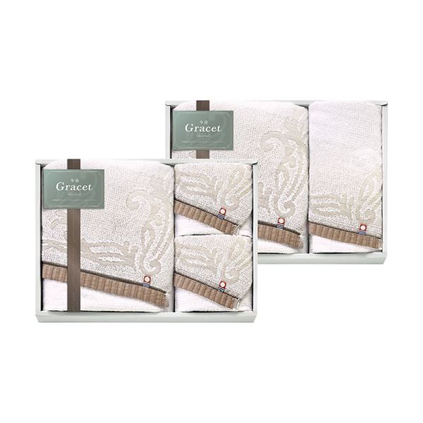 今治 グレイスト バスタオル2P&フェイスタオル3P バスタオル65×110cm、フェイスタオル34×70cm L9029579 送料無料の通販は 8,360円