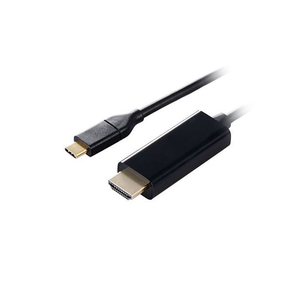 USB Type-C(TM) - HDMI(R)変換ケーブル 配線 2m ブラック MPA-CHDMI20BK2 黒 USB Type-C端子をHDMI端子に変換する2mの黒色ケーブル 高品質な映像と音声を楽しめる便利なアイテム 黒 送料無料