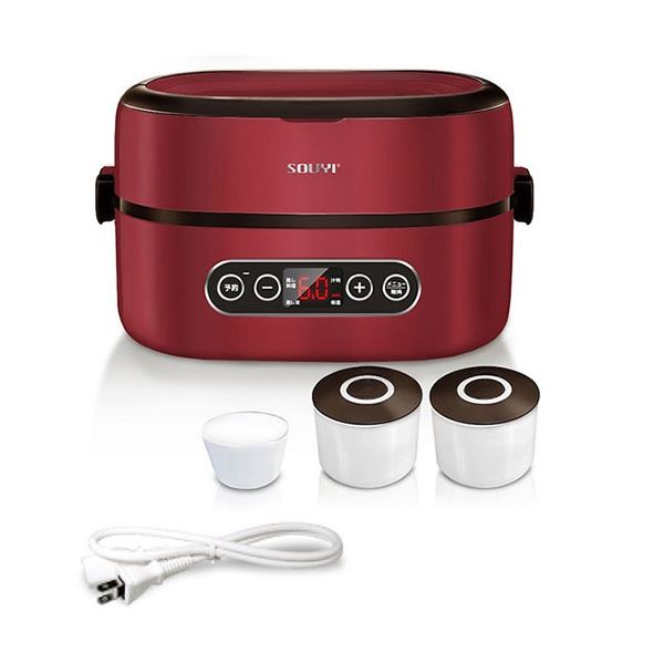 SOUYI JAPAN ソウイジャパン マルチスチーム炊飯器 レッド SY-110-RD 赤 2つの料理を同時に調理できる、革新的なマルチクッカー 一台で二度美味しい レッドホットなSY-110-RD 赤 送料無料の通販は 7,414円