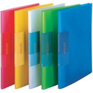 (業務用10セット) ビュートン 薄型クリアファイル/ポケットファイル 【A4】 20ポケット FCB-A4-20C 淡緑 送料無料の通販は