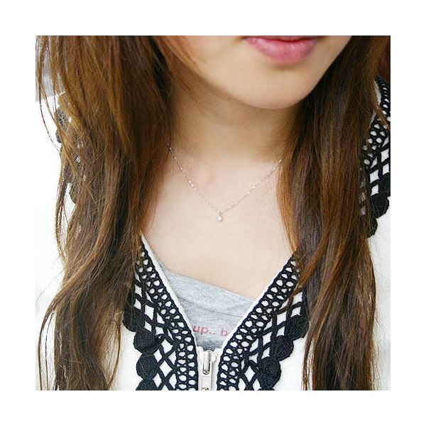 プラチナPt900 0.1ctダイヤモンドペンダント/ネックレス