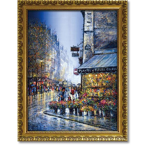 ユーパワー ギィ・デサップ Gel加工 アートフレーム 「リュ デュ バック」 魅惑のアートフレーム『エンチャンテッド・ゴールド』- ユーパワーの新たなる輝きが、あなたの空間を彩る 送料無料の通販は 14,532円