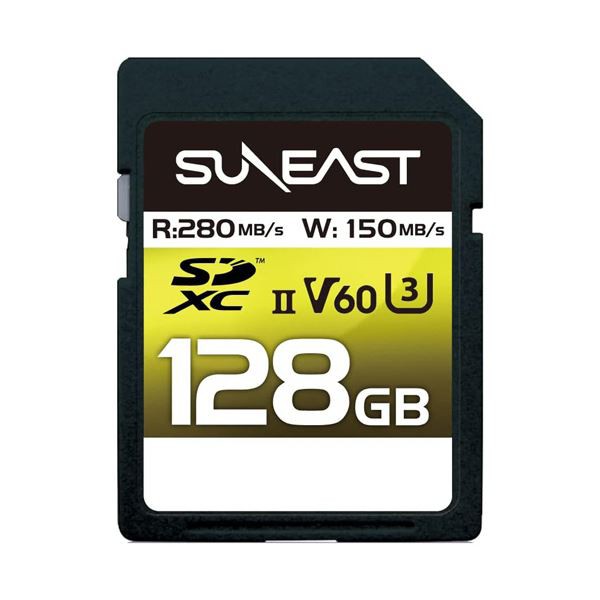 旭東エレクトロニクス SUNEAST SDXC UHS-II カード 128GB V60 SE-SDU2128GB2801枚 送料無料の通販は