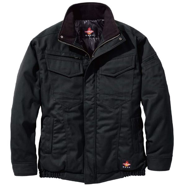 村上被服 HOOH 難燃防寒ブルゾン 4233 ブラック 4L 黒 極寒にも負けない 進化した防寒ブルゾン 黒の4Lサイズ 黒 送料無料