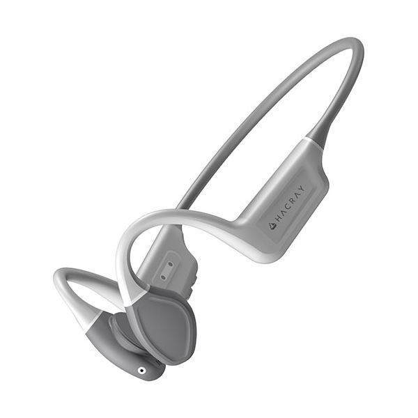Hacray 骨伝導イヤホン Orca ライトグレー HR25139LGR 轟音のようなパワフルな低音、騒々しい環境でも聴こえる驚異的な音量を実現する、骨伝導イヤホン オルカ ライトグレー HR25139LGR 送料無料の通販は