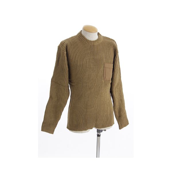 米軍 タイプ コマンド セーター ブラウン XLサイズ コヨーテ アクリル ポケット付 アメリカ軍 レプリカ ミリタリーウェア 軍モノ 茶