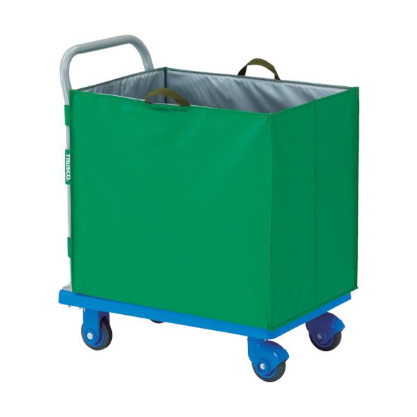 TRUSCOグランカート サイレント 蓋無ハンドトラックボックス付 718×468mm TP-X702-THBA 1台 組立式 送料無料の通販は 74,182円