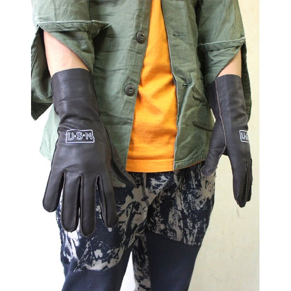 USタイプ NAVY フライト グローブ 手袋 L ブラック ゴートスキン 山羊革 アメリカ軍 アメリカ海軍 レプリカ ミリタリーウェア 黒 送料無料の通販は 5,324円