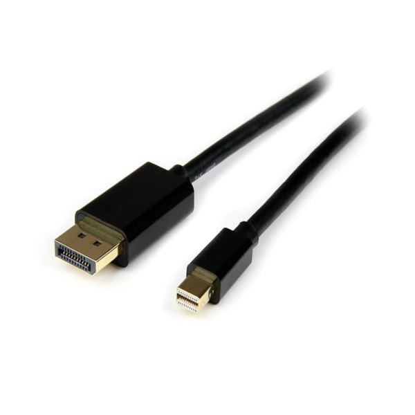 StarTech.com Mini DisplayPort変換ケーブル 配線 4m ミニディスプレイポート-ディスプレイポート オス／オスブラック MDP2DPMM4M 1本 黒 送料無料