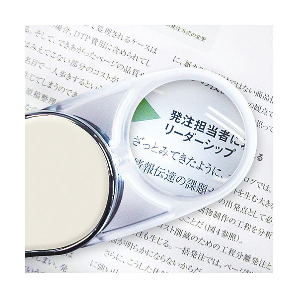 まとめ）共栄プラスチック LEDスウィングルーペ ベージュ SRC-BE 1個