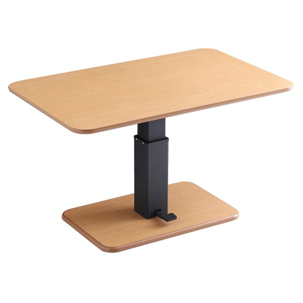 無段階ペダル式ガス圧昇降テーブル 机 シャビーオーク 美しいデザインのペダル式ガス圧昇降テーブル 作業環境をサポートし、効率的な作業を実現 安定性と耐久性に優れ、立ち座りの切り替えもスムーズ 送料無料の通販は