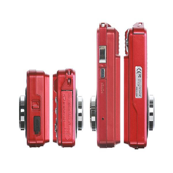 ASAGAO コンパクトデジタルカメラ ASCD2 2.7インチTFT液晶モニター搭載 レッド ASCD2-R 赤 送料無料の通販は