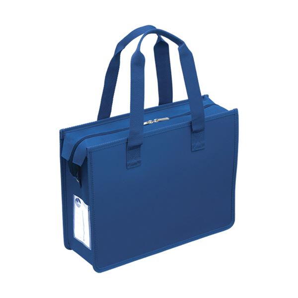 （まとめ）サクラクレパス ノータムオフィス 事務用 トートバッグJ ファスナー付 ネイビー UNT-A4JC#38 1個【×5セット】 送料無料の通販はその他文房具・事務用品