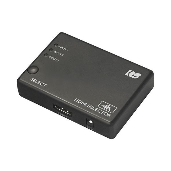 ラトックシステム 4K60Hz対応 3入力1出力 HDMI切替器 RS-HDSW31-4KZ 送料無料の通販は