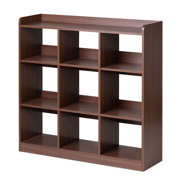 バイナルボックス レコードボックス レコードラック 3 STEP 3 TIER 9 CUBE 組立品 音楽愛好家のための究極の収納ソリューション スタイリッシュなヴィンテージレコード収納ユニット 3ステップ3ティア9キューブ 組み立て式 送料無料の通販は