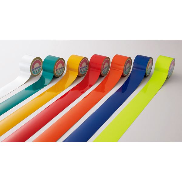 反射テープ 反射-50BL ■カラー：反射青 50mm幅 輝く青の光を放つ 幅広50mmの光反射テープ 送料無料の通販は