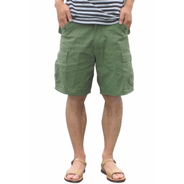 USタイプ M-65 フィールド ショート丈 短い パンツ メンズ Sサイズ オリーブ レプリカ 米軍 US軍 ミリタリーパンツ 軍モノ ショーツ