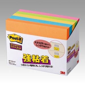（まとめ） 住友スリーエム ポストイット(R) 強粘着シリーズ 657-5SSAN オレンジ エレクトリックブルー ウルトライエロー ライム ローズ 5個入 【×2セット】 青 黄 送料無料の通販は
