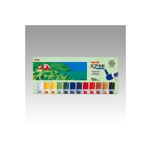 （まとめ）ぺんてる エフ水彩 ポリチューブ WFC1-18 18色セット〔×2セット〕 ぺんてる エフ水彩 ポリチューブ入り セット 18色 WFC1-18 えのぐ