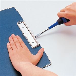 (まとめ) ライオン事務器 ボール用箋挟 B5タテ 紺 No.110 1枚 【×20セット】 送料無料