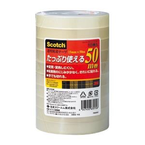 （まとめ） 住友スリーエム スコッチ(R)透明粘着テープ 500シリーズ （大巻）巻芯径76mm 500-3-15-10P 10巻入 【×3セット】 送料無料の通販は