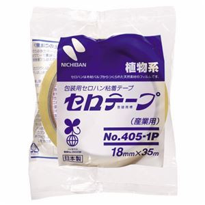 (まとめ) ニチバン 産業用セロテープ 大巻 18mm×35m 4051P-18 1巻 【×60セット】 強力な接着力であらゆる場面で頼れる プロ仕様の大巻セロテープ18mm×35m、まとめ買いでお得 60巻セット 送料無料の通販は