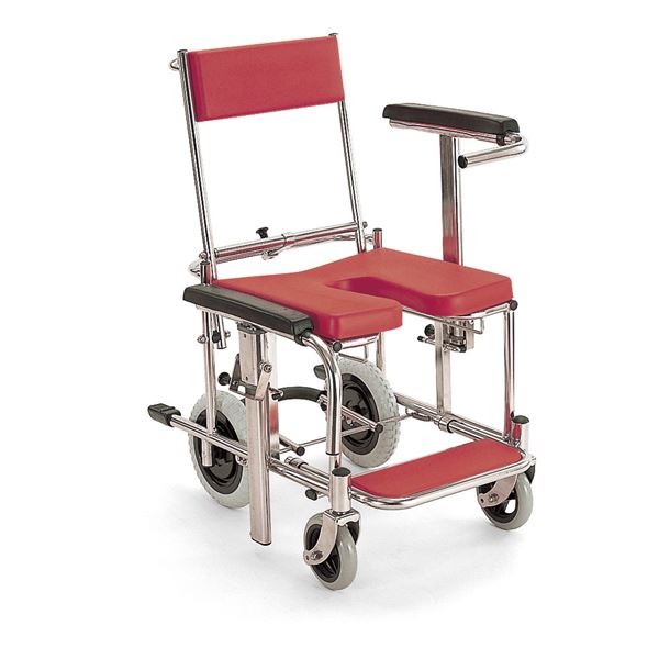 カワムラサイクル シャワーキャリー 入浴用車いす(KS3) レッド KS3 赤 リッチレッドのバスチェア、快適な入浴を叶える究極のモビリティ 赤 送料無料の通販は