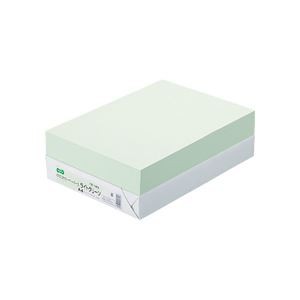 （まとめ） TANOSEE αエコカラーペーパーII A4 ライトグリーン 1冊（500枚） 【×5セット】 緑 送料無料の通販は 6,330円