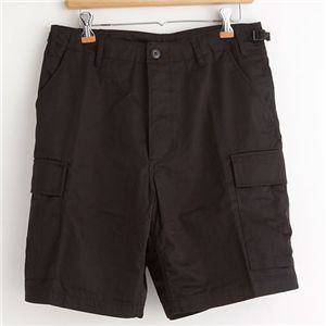 アメリカ軍 BDU カーゴ ショートパンツ XSサイズ リップストップ ブラック レプリカ 米軍 ミリタリーパンツ 迷彩服 黒 送料無料の通販は