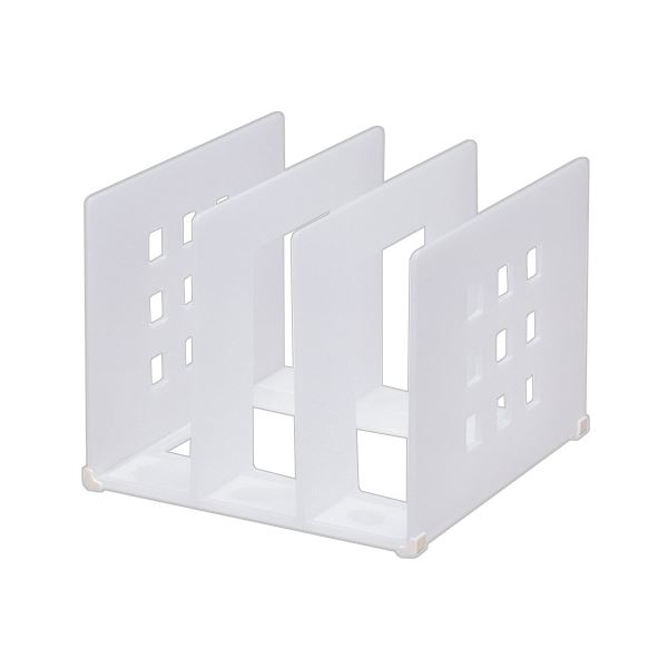 (まとめ) リヒトラブ 仕切ラック L 乳白 A-7321-1 1個 【×5セット】 送料無料の通販は 7,712円